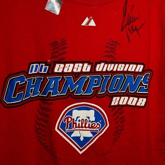 2008 Phillies Division Champions T Shirt Large - Picture 3 of 6